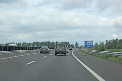 Die Autobahn M7 am Balaton Südufer