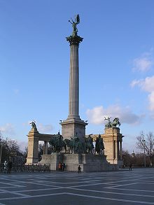 Der Heldenplatz in Budapest