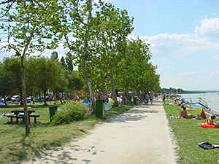 Am Strand von Balatonfenyves