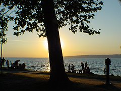 Am Strand von Siófok